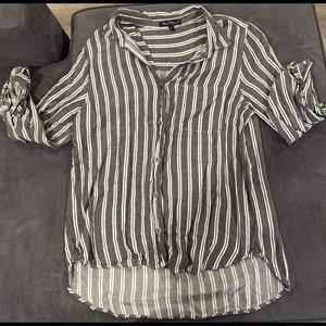 Striped button down shirt